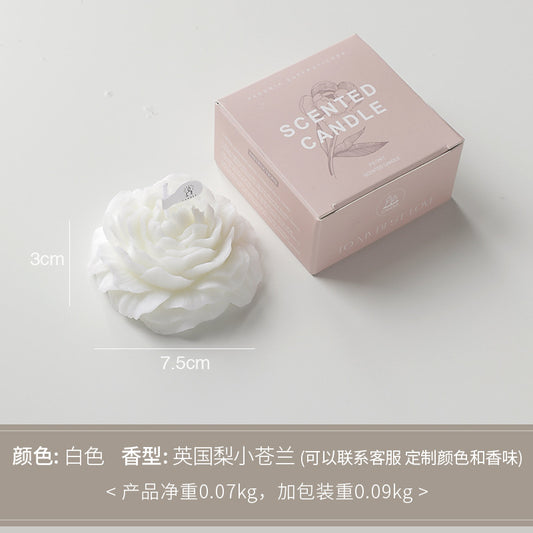 Peony Flower Scented Candle  Elegant Floral Gift for Mother’s Day, Birthdays & Home Decor