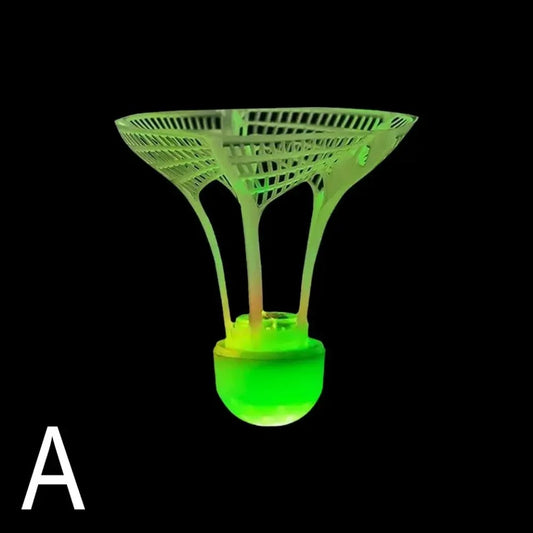Glow-in-the-Dark Windproof Badminton Shuttlecock Night Training & Outdoor Play