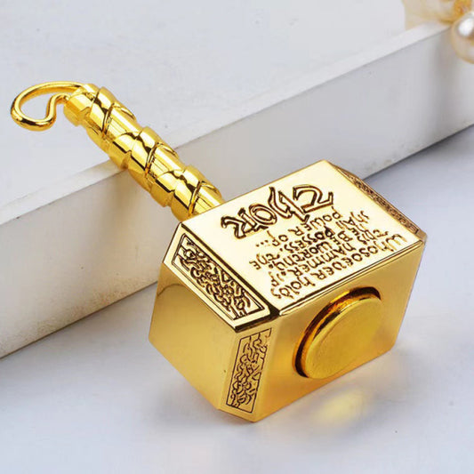 Wiitin Thor’s Battle Hammer Metal Fidget Spinner  Mighty Mjolnir Keychain Stress Relief Toy for Kids & Adults