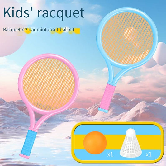 Kids' Badminton & Tennis Racket Set  Outdoor Family Fun for Beginners  Parent-Child Beach & Playground Activity