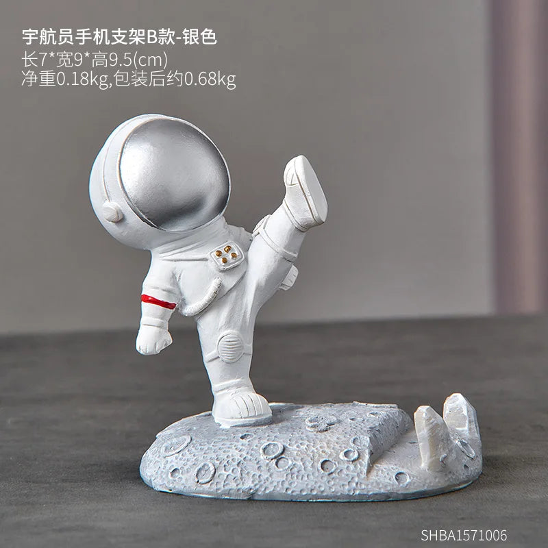 Nordic Astronaut Phone Stand  Cute Spaceman Desk Holder & Unique Gift