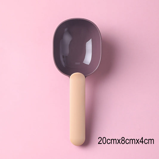 2-in-1 Pet Food Scoop & Bag Clip Thickened Measuring Spoon for Dogs & Cats