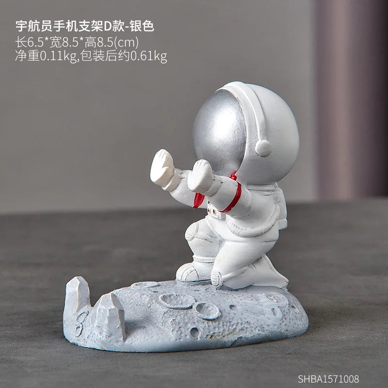 Nordic Astronaut Phone Stand  Cute Spaceman Desk Holder & Unique Gift