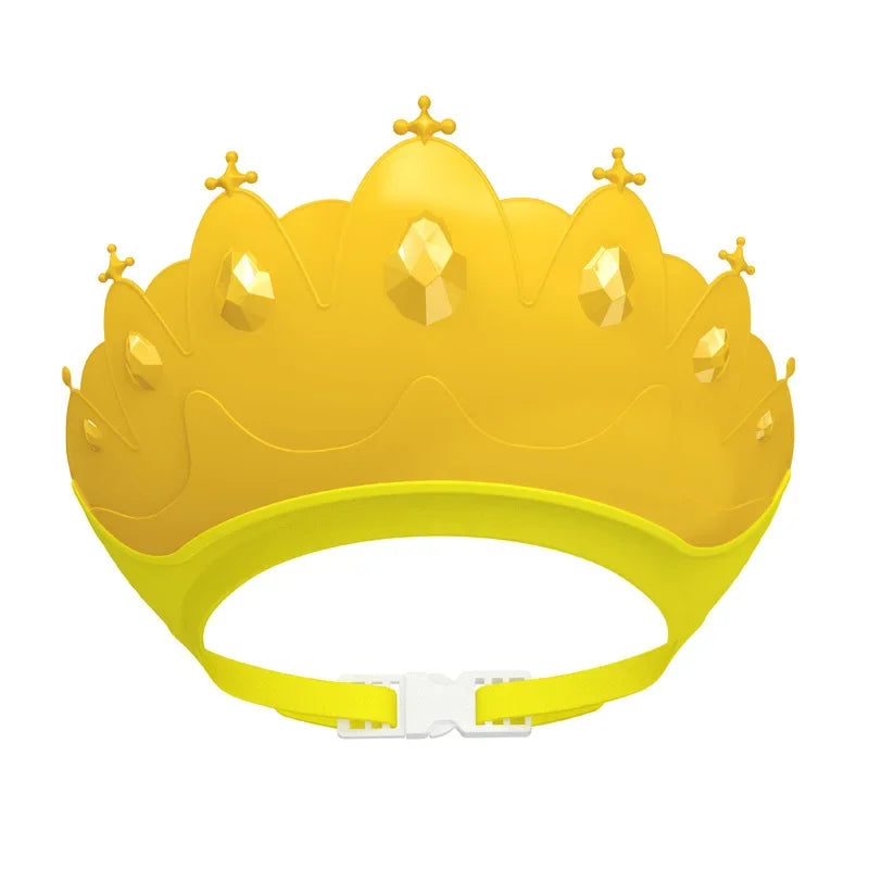 Cartoon Baby Shampoo Cap  Adjustable Bath Visor with Ear & Eye Protection