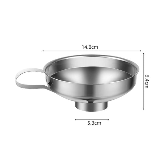 Stainless Steel Wide Mouth Canning Funnel  2 Sizes, with Filter for Liquids, Salad Dressing & Kitchen Use