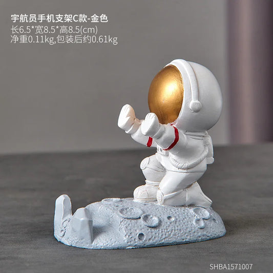 Nordic Astronaut Phone Stand  Cute Spaceman Desk Holder & Unique Gift