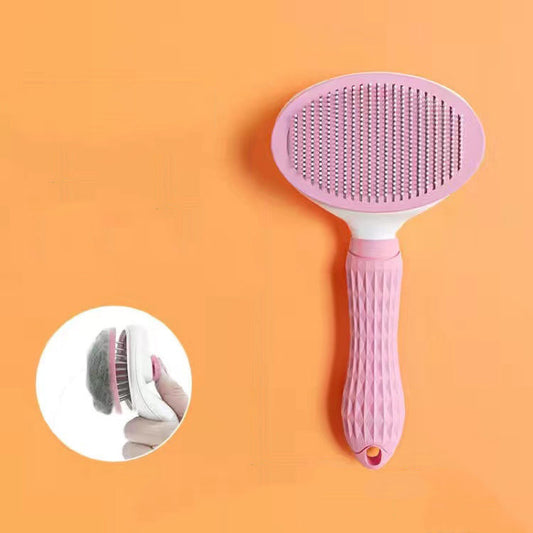 Pet Grooming Brush – Stainless Steel Comb for Dogs & Cats | Ideal for Long Hair & Shedding Control