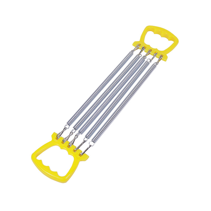 Kids Indoor Spring Chest Developer  Adjustable Muscle Strengthener with 5 Resistance Bands