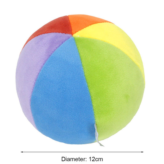 Baby Color Recognition Plush Ball  Multi-Color Sensory Toy with Bells