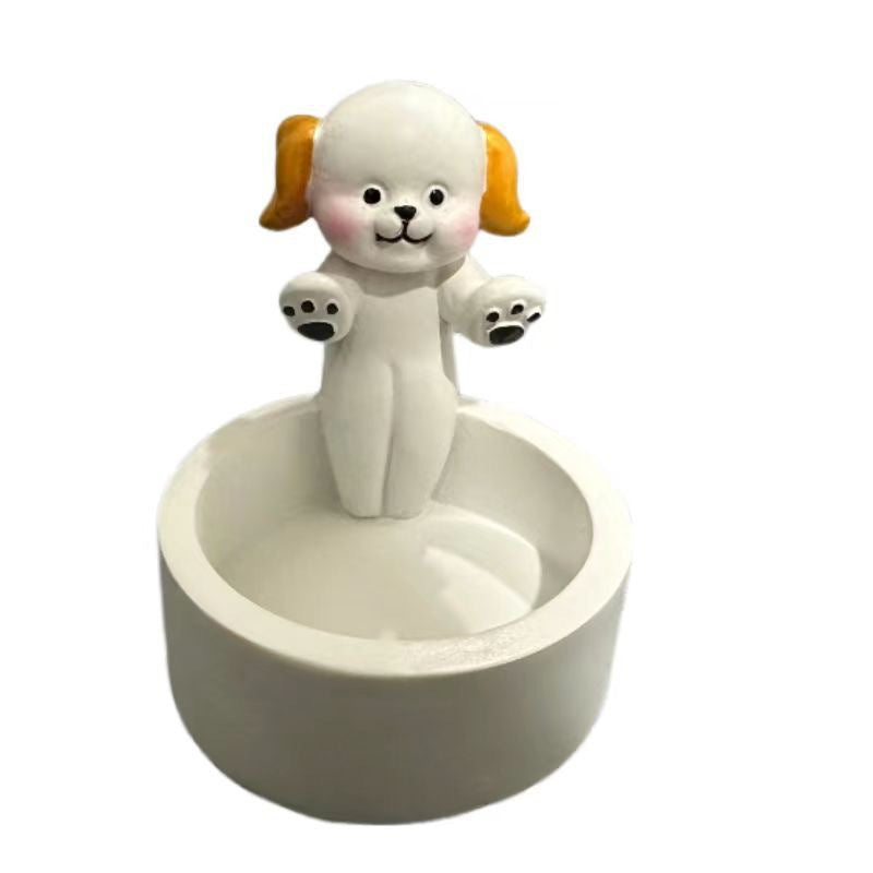Cute Kitten Candle Holder  Creative Cat Candlestick for Aromatherapy & Home Decoration