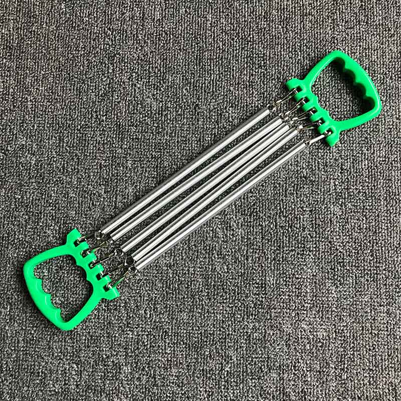 Kids Indoor Spring Chest Developer  Adjustable Muscle Strengthener with 5 Resistance Bands