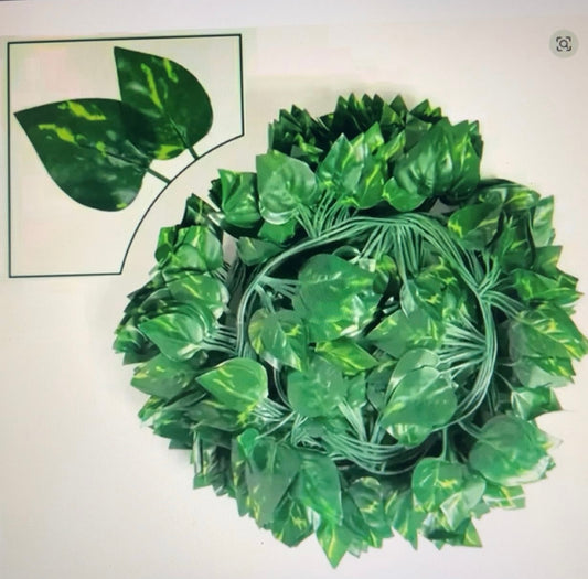 Artificial Ivy Vine Garland  Fake Green Leaf Hanging Rattan Plants for Home, Garden & Wedding Decor