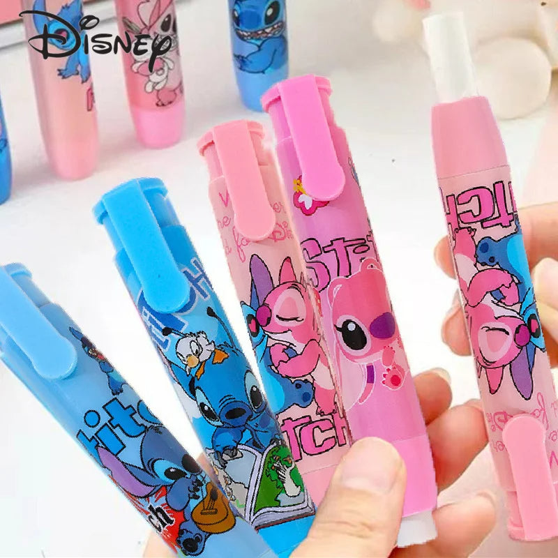 1PC Kawaii Disney Stitch & Angel Press Eraser  Cute Cartoon Student Stationery Gift