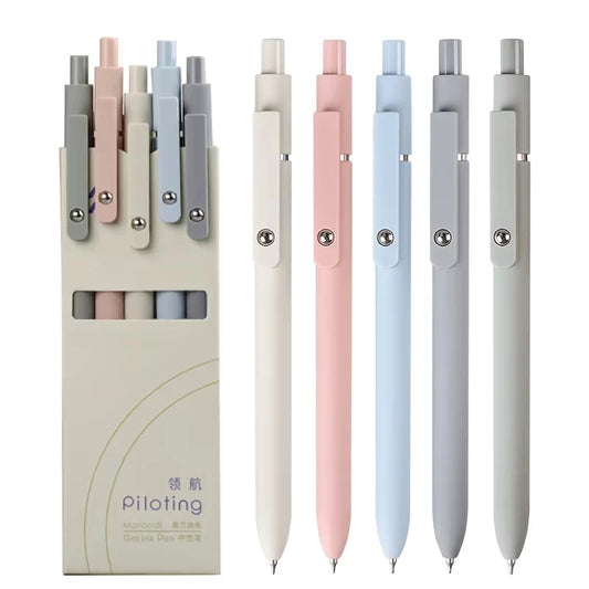 Morandi Color Gel Pens  0.5mm Soft Touch Quick-Dry Ink Pens for School & Office Writing