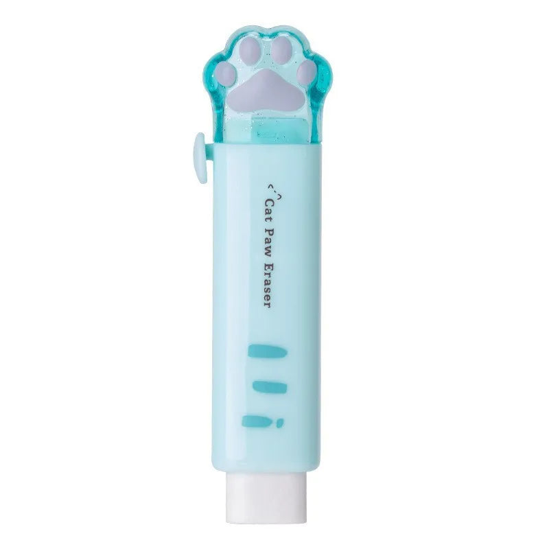 Kawaii Cat Retractable Eraser  Cute Korean Stationery for School & Office