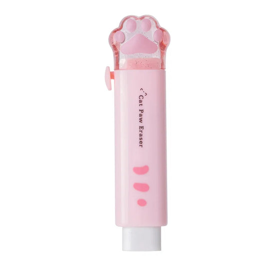 Kawaii Cat Retractable Eraser  Cute Korean Stationery for School & Office