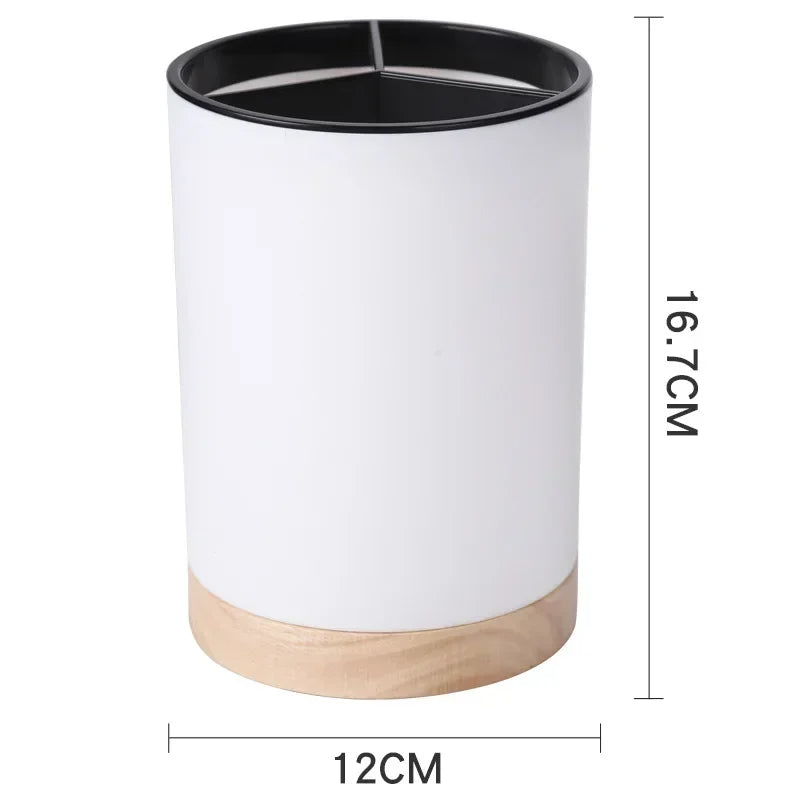 Plastic Utensil Holder & Cutlery Drainer Detachable Storage Rack for Chopsticks Spoons & Kitchen Tableware