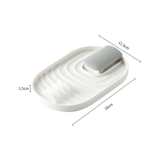 Plastic Spoon Holder – Heat-Resistant Utensil Rest for Kitchen Cooking Tools Non-Slip Storage Shelf for Spoons & Utensils