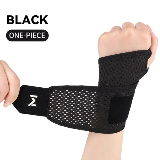 1Pc Breathable Pressurized Wrist Support  Adjustable Sports Brace for Joint Pain, Sprain Prevention & Tendon Protection (Unisex)