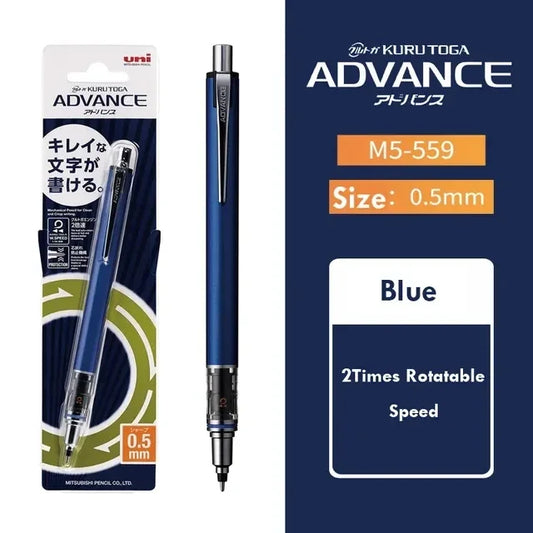UNI Kuru Toga 0.5mm Mechanical Pencil  Auto-Rotating Japanese Drawing Pencil (M5-559)