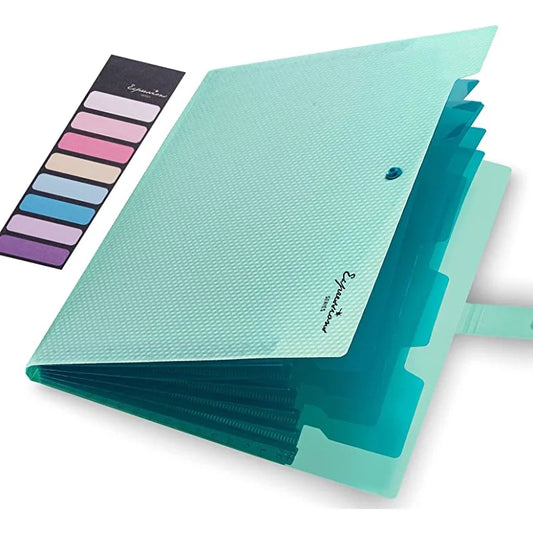 A4 Expanding File Folder  5 Pocket Document Organizer for School & Office Supplies