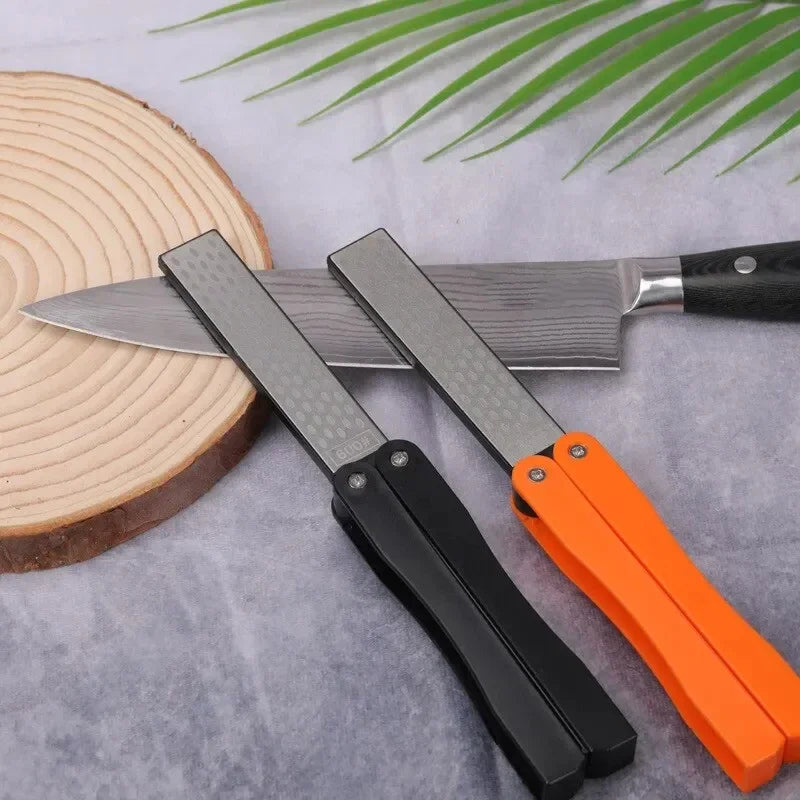 Portable Double-Sided Diamond Grindstone  Professional Pocket Folding Knife Sharpener