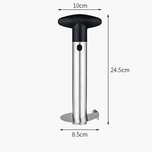 1PCS Stainless Steel Pineapple Peeler, Corer & Slicer  Easy Fruit Cutter Kitchen Gadget