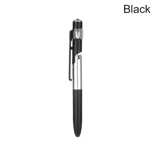 4-in-1 Multifunction Ballpoint Pen  LED Light, Foldable Phone Holder, Night Writing Tool for School & Office
