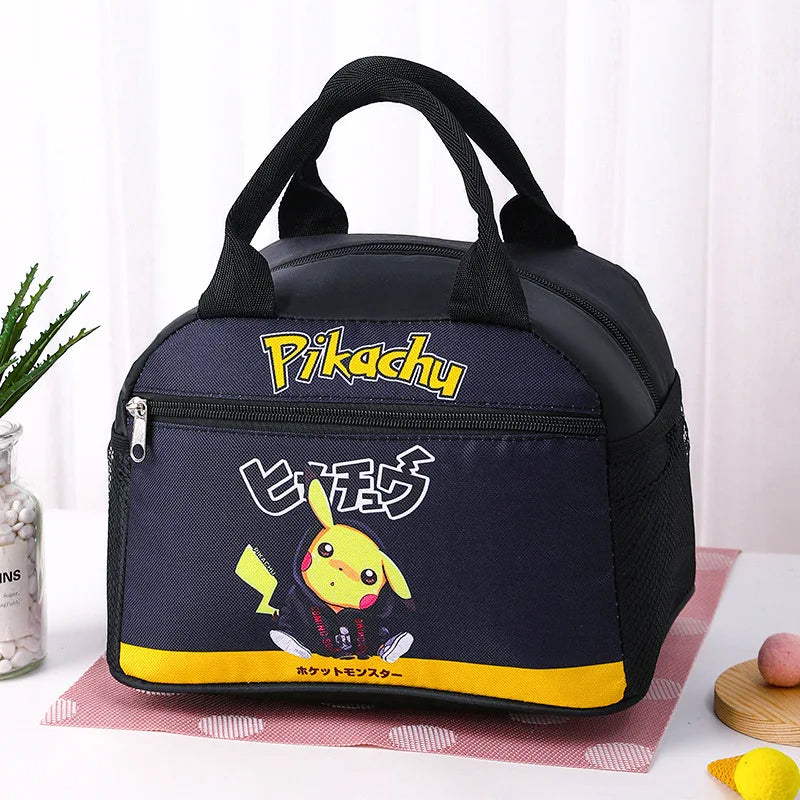 Pikachu Insulated Lunch Bag  Portable, Foldable Cooler for School, Office & Picnic