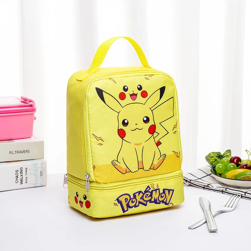 Pikachu Insulated Lunch Bag  Portable, Foldable Cooler for School, Office & Picnic