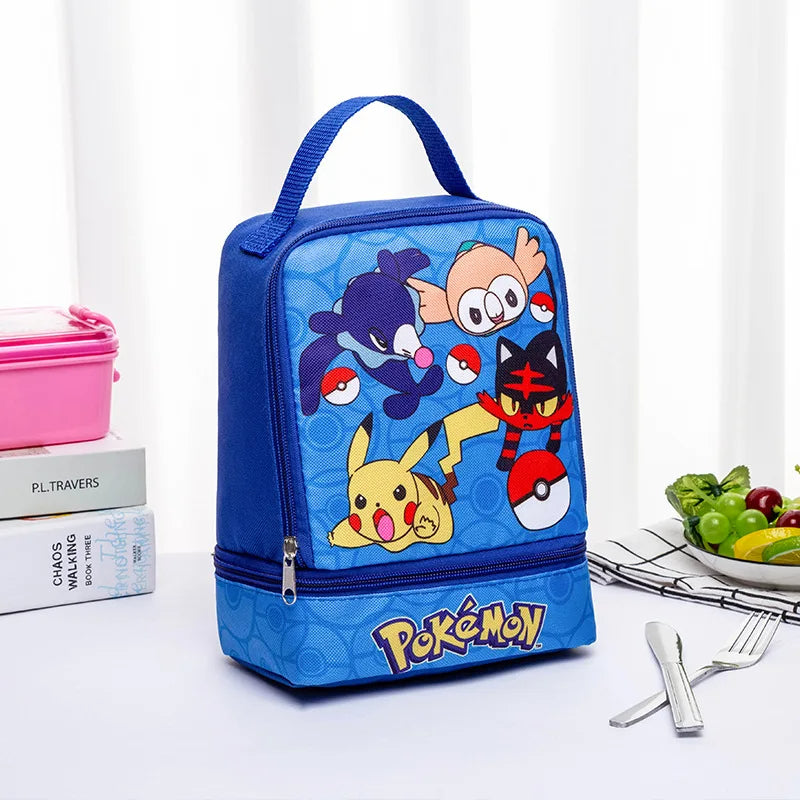 Pikachu Insulated Lunch Bag  Portable, Foldable Cooler for School, Office & Picnic
